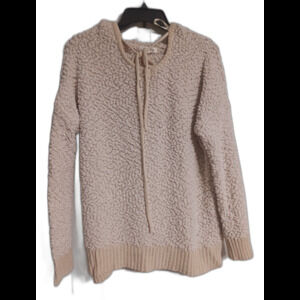 Women's Miracle Long Sleeve Cream Hooded Sweater Size M/L